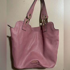 A pink Jessica Simpson tote bag